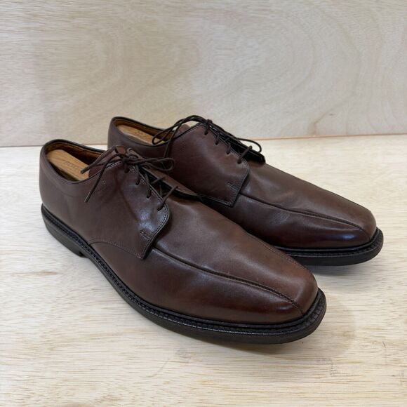 Allen Edmonds Warren Leather Oxford Dress Shoe Men Size 13 D 2292 Brown F001 -8 - Picture 1 of 11
